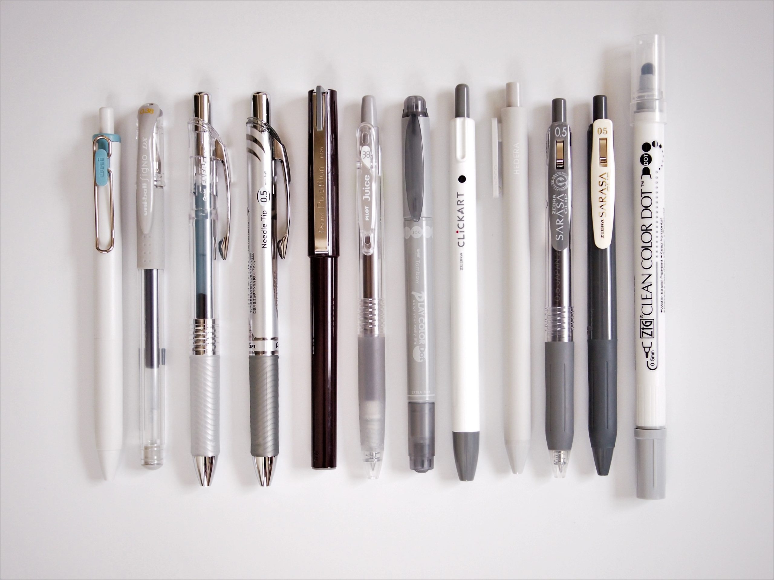 グレー」インクのボールペン14種類を比較レビュー!. . | pENotE!. .│文房具ブログ